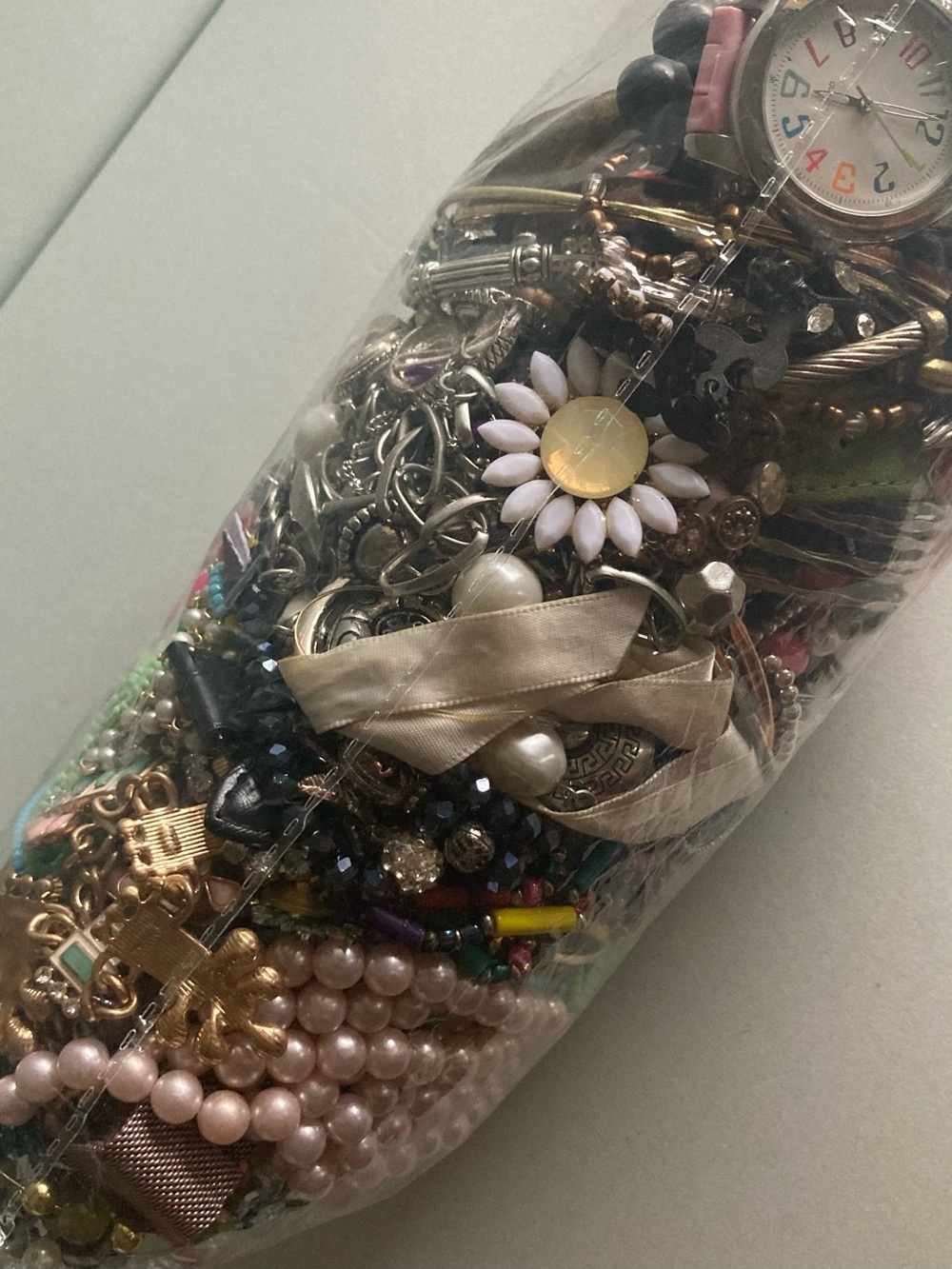 Assorted Mixed jewelry lot necklaces bracelet etc wearable and craft - Picture 4 of 9